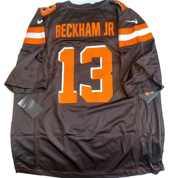 Nike Cleveland Browns Jersey Mens Size XL Odell Beckham Jr #13 On Field Brown - Picture 6 of 9